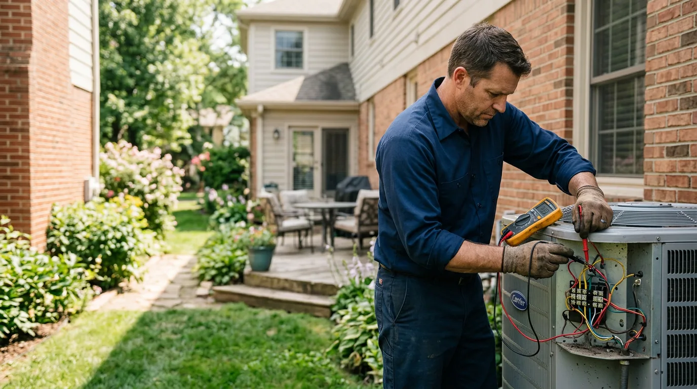 HVAC technician working near Model, CO